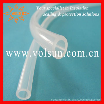 Tube de caoutchouc de silicone paille bébé transparent transparent